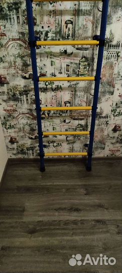 Детская шведская стенка бу железная есть канат