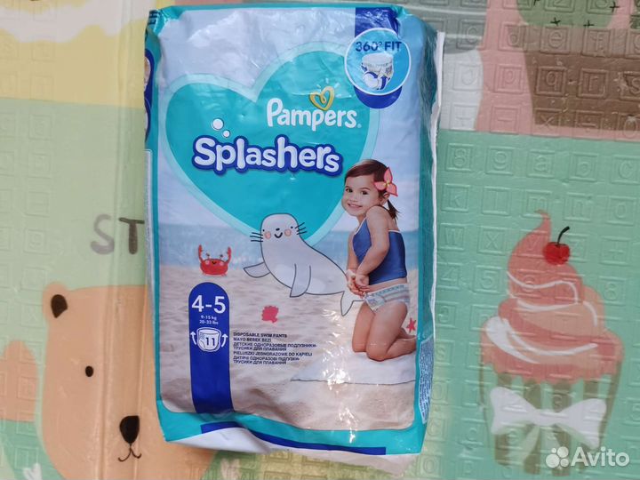 Трусики pampers 4-5 для плавания