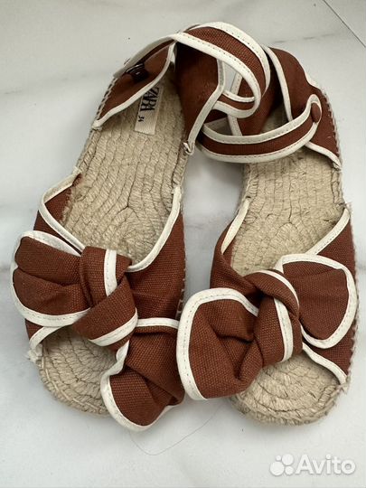 Эспадрильи детские zara босоножки