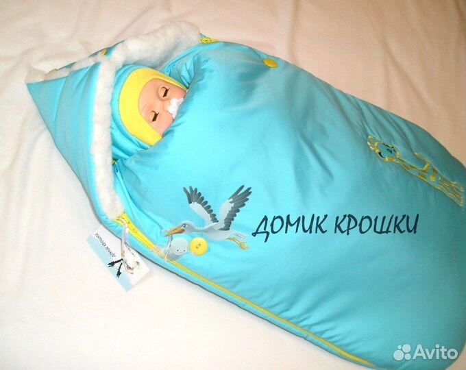 Конверт в коляску на овчине