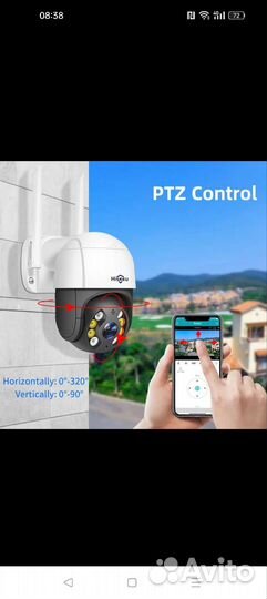 Камера видеонаблюдения wifi 4 мп