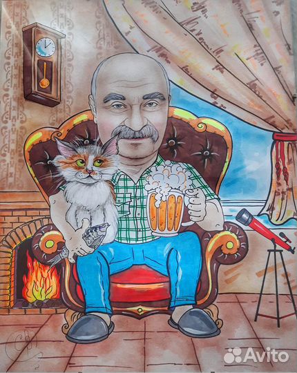 Шаржи с сюжетом. Художник