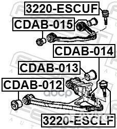 Сайлентблок перед. верхн. рычага Cadillac