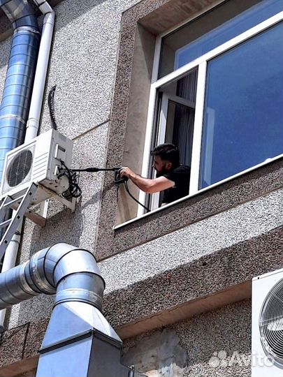 Чистка, ремонт, заправка монтаж сплит систем