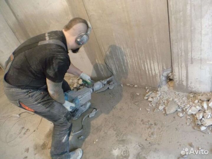 Демонтаж Стен Перегородок Резка Бетона Вывоз Хлама
