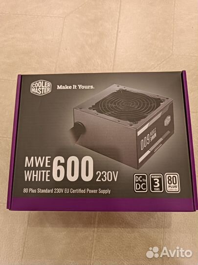 Блок питания Cooler Master MWE 600