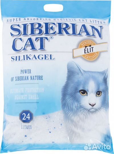 Наполнитель силикагель Сибирская Кошка 24л