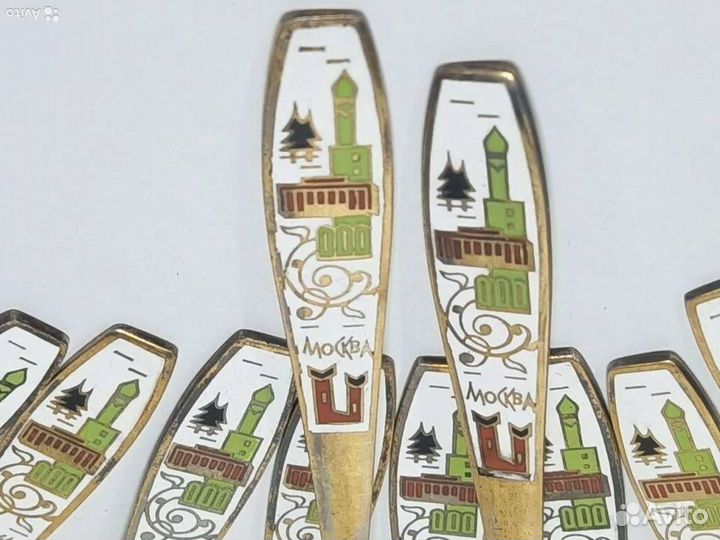 Набор серебряных чайных ложек 12шт. - СССР 875пр