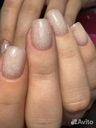 Маникюр наращивание ногтей и гель лак