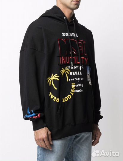 Толстовка Diesel, размер м, подойдёт на р. 48-50