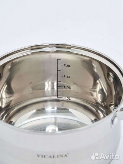 Набор кастрюль из нержавеющей стали vicalina новый