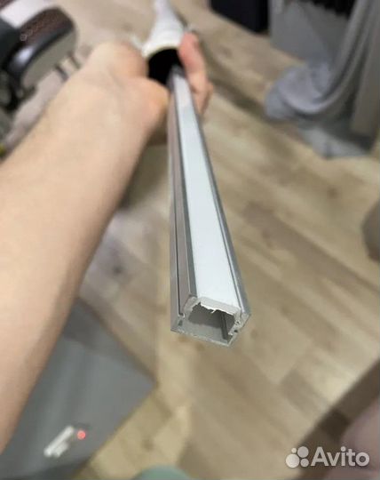 Профиль алюминиевый 5,5м для светодиодной ленты