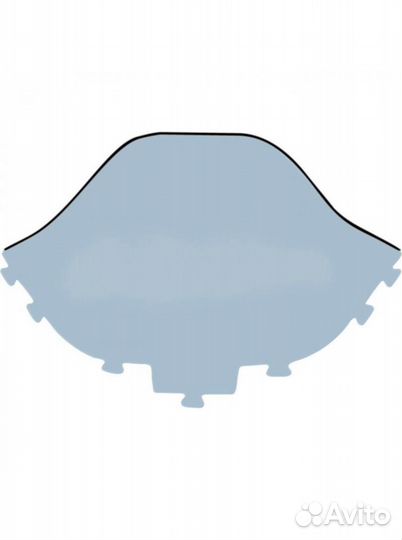 Стекло ветровое для снегохода Рысь 119(77см, 2мм)