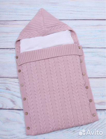 Вязанный конверт на выписку и на прогулки