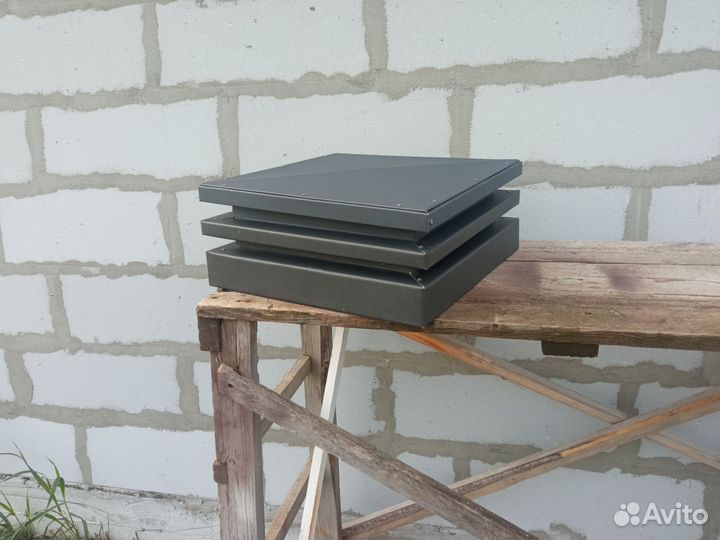 Колпаки на столбы, доборка для фасада и кровли