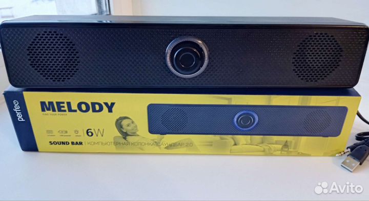 Саундбар 2.0 для тв, пк, ноутбука и телефона