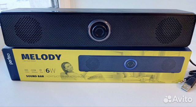 Саундбар 2.0 для тв, пк, ноутбука и телефона