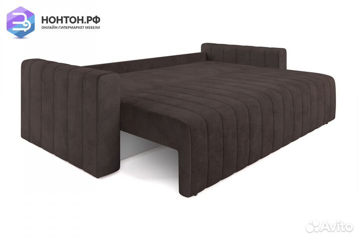 Диван еврокнижка Лондон коричневый
