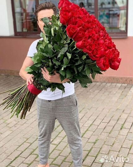 Высокие розы Гигантские розы Доставка цветов