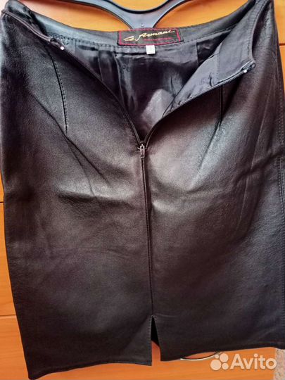 Юбка кожаная женская