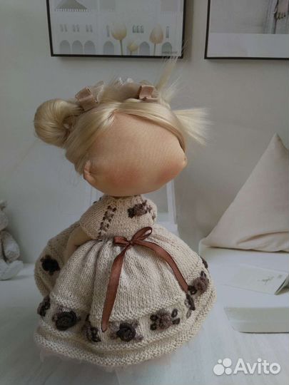 Безликая кукла текстильная