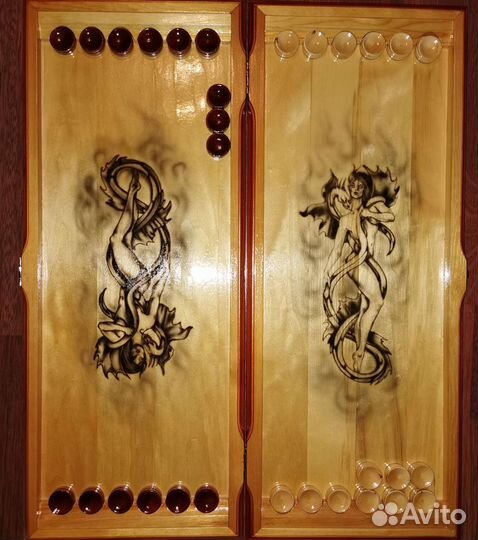 Нарды резные ручной работы