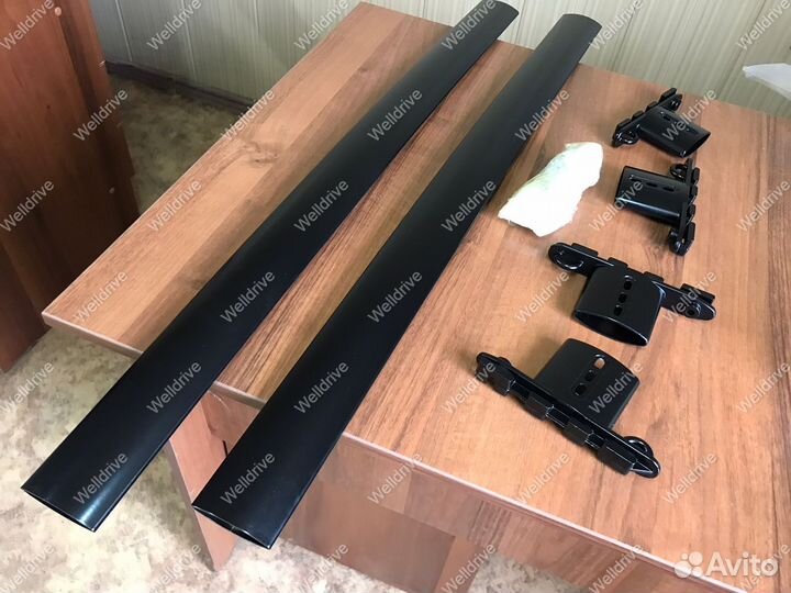 Рейлинги поперечные Toyota LC Prado 120 черные