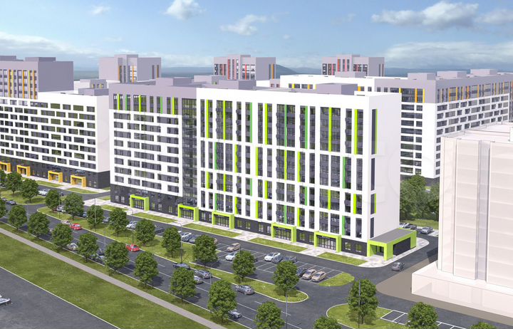 2-к. квартира, 63,2 м², 4/14 эт.