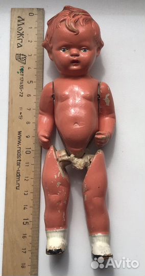 Довоенная редкая кукла пупс. Клеймо. Германия