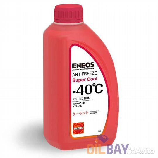 Антифриз eneos Super Cool -40C 1кг (red)