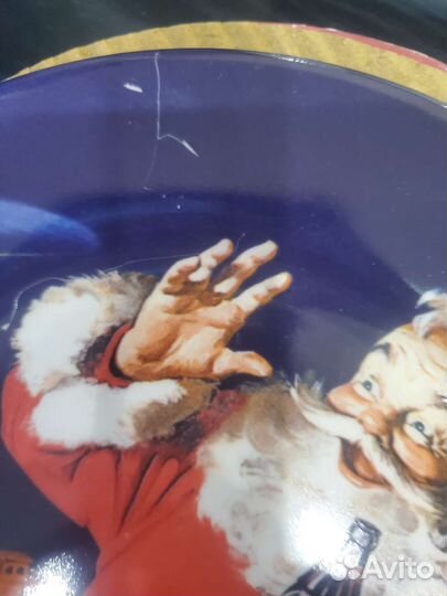 Набор декоративных новогодних тарелок Coca-Cola