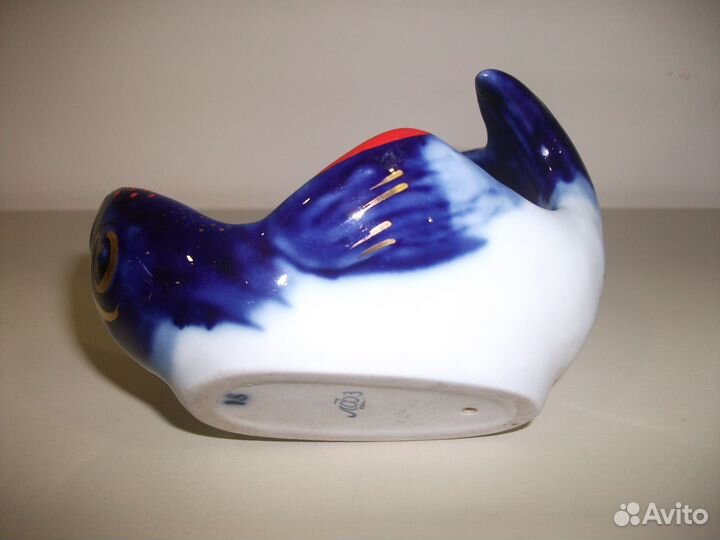 Статуэтка Икорница Рыба лфз Фарфор