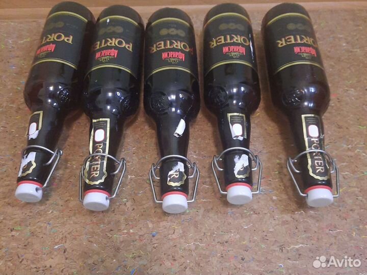 Бутылки тёмные с бугельной пробкой 0,5