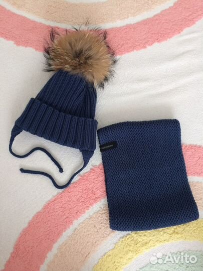 Шапка со снудом меринос