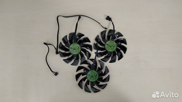 Кулер T129215BU для Gigabyte aorus GTX 1070 - 3шт