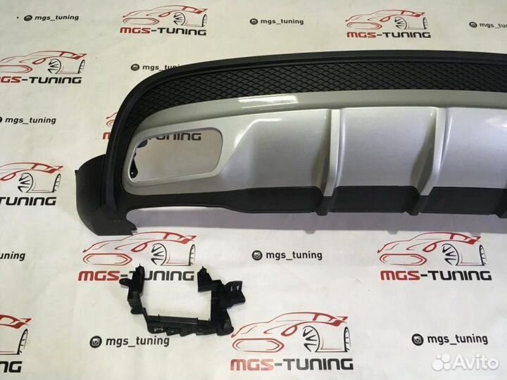 Хром диффузор Mercedes GLA 45 AMG