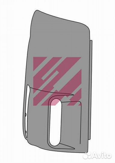 Дефлектор кабины белый пластик SMC правый скания