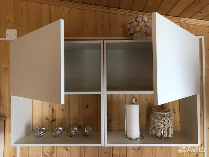 Шкаф навесной Бэлла 60x67.6x29 см лдсп цвет белый