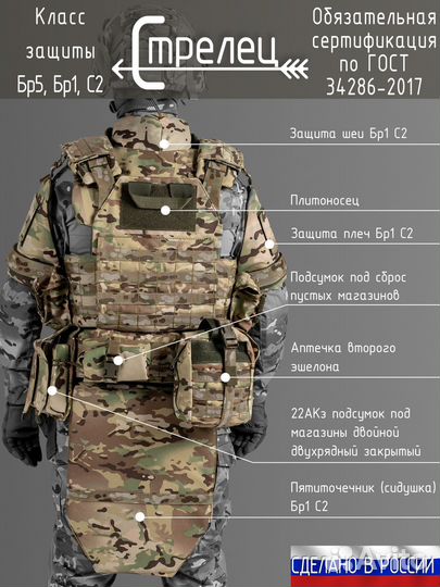 Бронежилет Стрелец 24 Сертифицированный d2621
