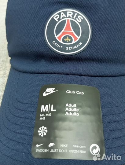 Кепка Nike Club Cup FC PSG Dri Fit Navy (Оригинал)