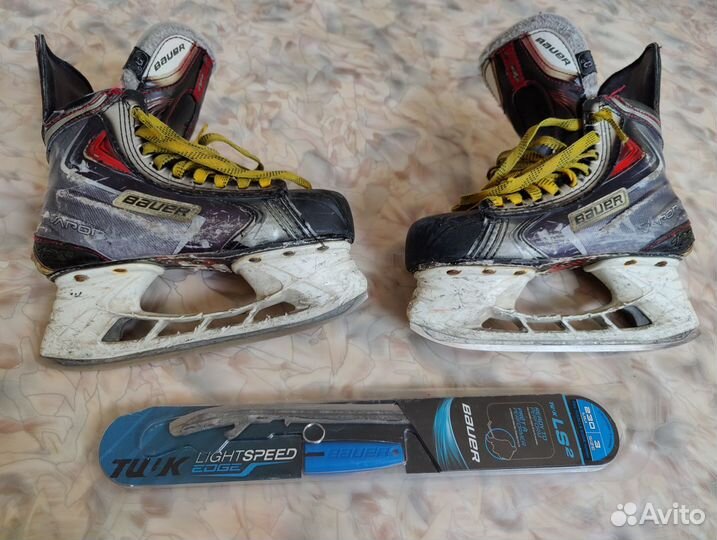 Коньки Bauer APX2 профессиональные на 9-13 лет