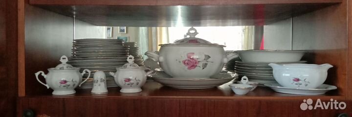 Столовый сервиз роза Каролина Karolina