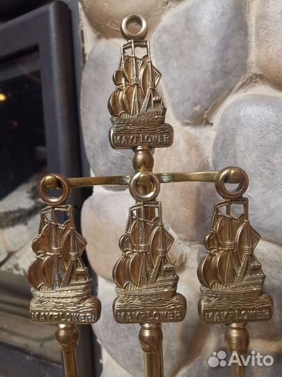 Набор для камина Mayflower (Англия) антиквариат