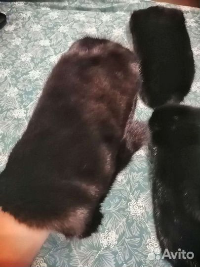 Норковые варежки