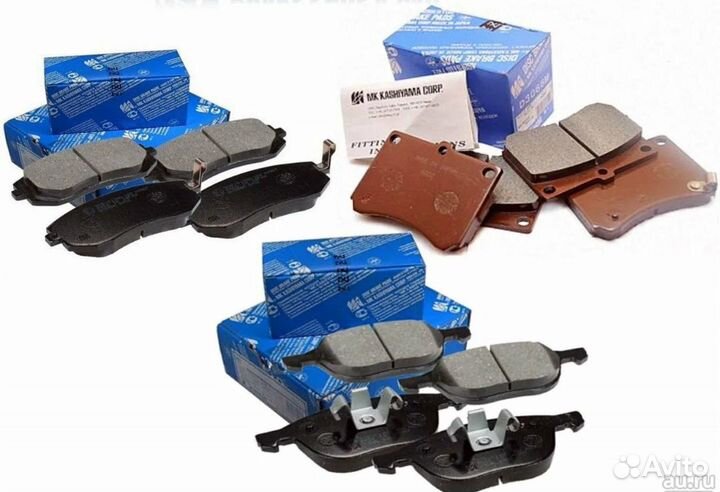 Колодки тормозные барабанные, задние