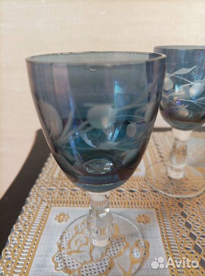 Посуда СССР цветное стекло