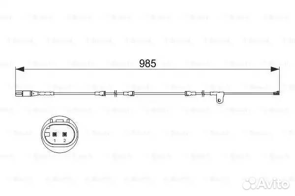 Датчик износа колодок пер.BMW X5 (E70, F15, F85)