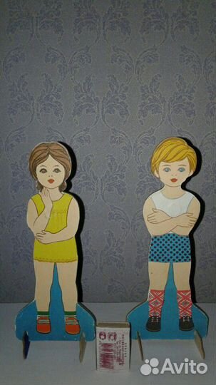 Редкая.Игра на магнитах Одень куклу,развивающая