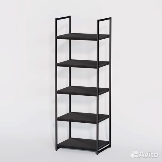 Стеллаж в стиле Лофт A1760-20-чч с полками лдсп