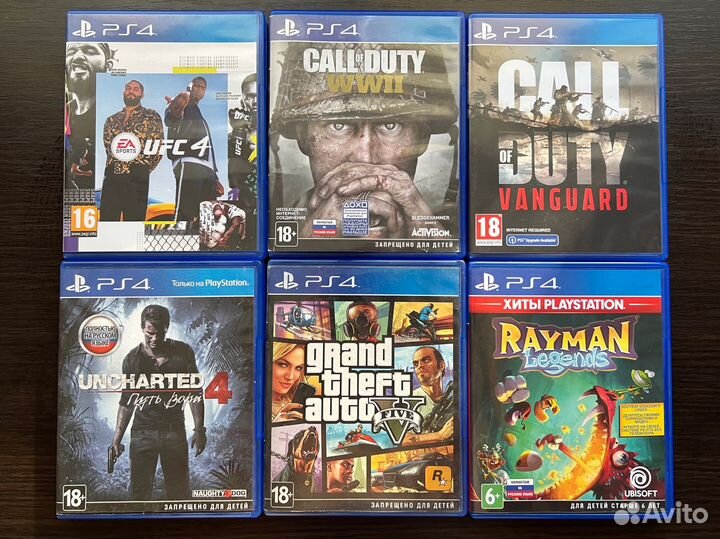 Игры на ps4/Call of duty ww2/Ufc 4/Gta 5
